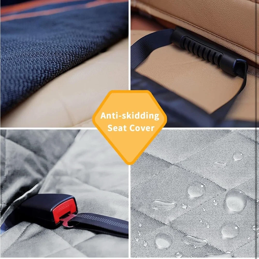 Pet🐩Car🚙Seat💺Cover Hammock 600D Oxford Fabric Heavy Duty Waterproof Nonslip